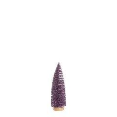 Lila Glitter Kerstboom 25 cm - House of Seasons