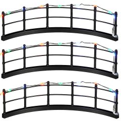 Luville - Fence Multicolour Round - Top Lighting - Set van 3