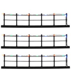 Luville - Fence Multicolour Straight - Top Lighting - Set van 3