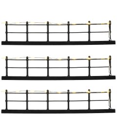 Luville - Fence Warm White Straight - Top Lighting - Set van 3