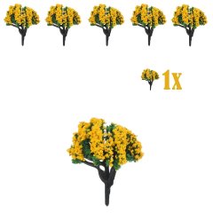 Miniatuur Bloesemplantje met Donkergele Bloemetjes - 4cm