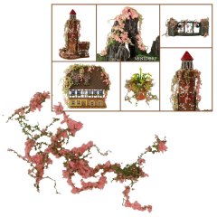 Miniatuur Klimop met Roze Bloemen