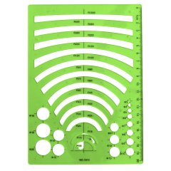 Radius Sjabloon met Ronde Bochten
