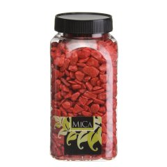 Rode Decoratie Steentjes 650ml - Mica Decorations