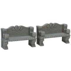 Lemax - Stone Bench - Set van 2