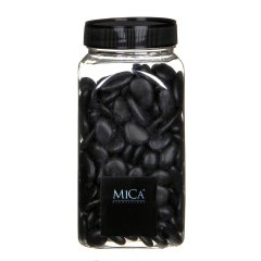Zwarte Decoratie Kiezelstenen 650ml - Mica Decorations