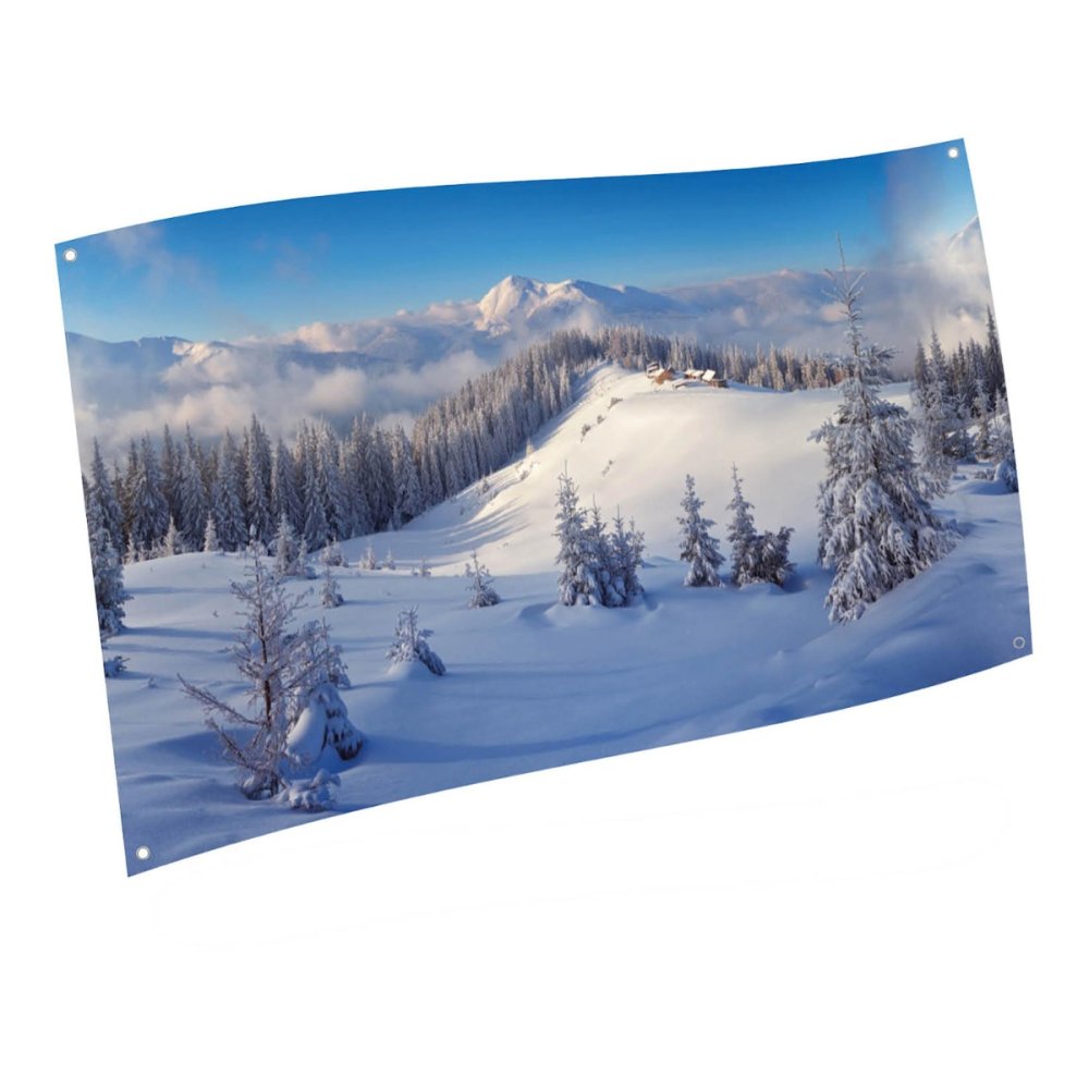 Achtergrond Doek Winterbos - My Village - - - 8717545196601
