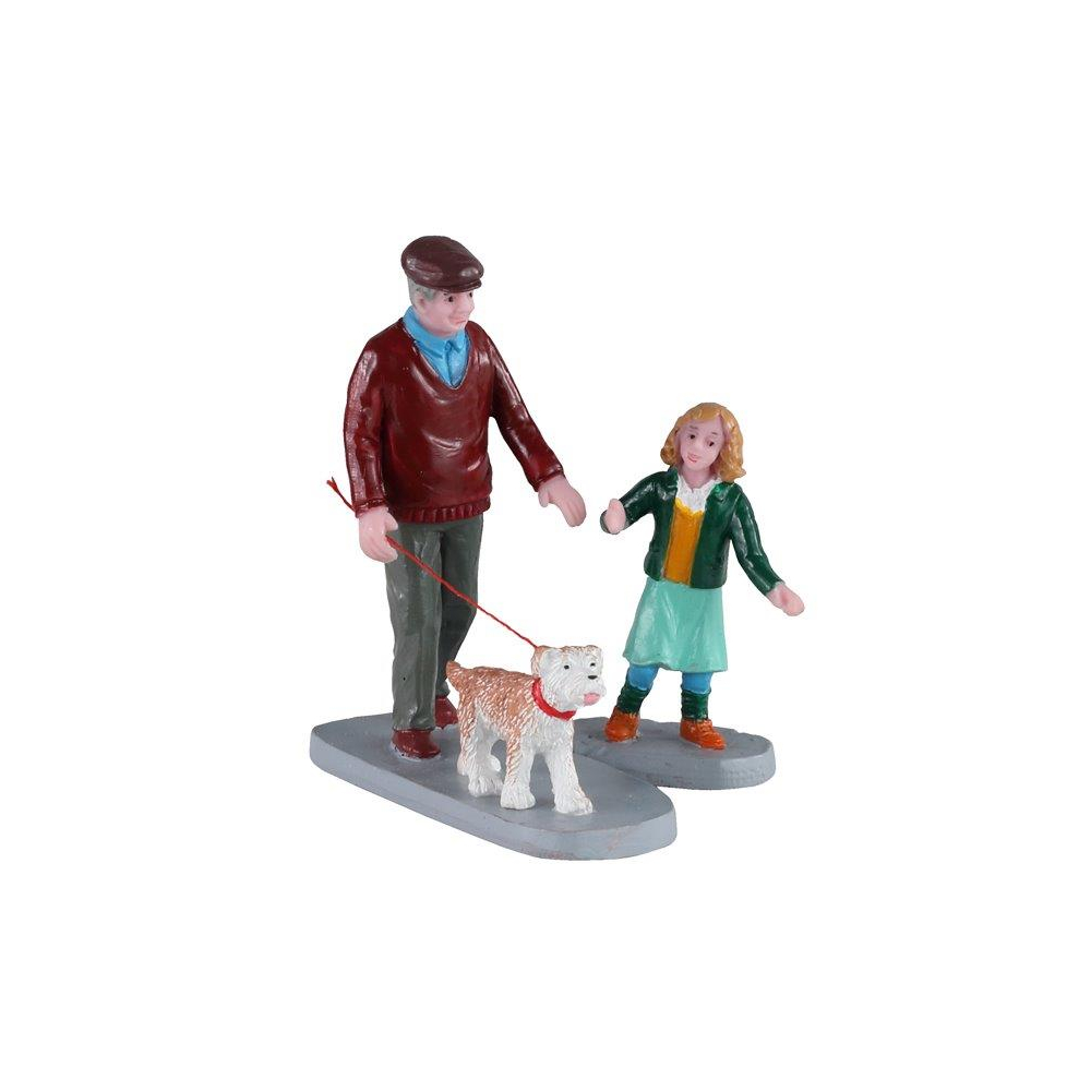 Lemax - Afternoon Stroll - Set van 2 - - Polyresin - 0728162029263