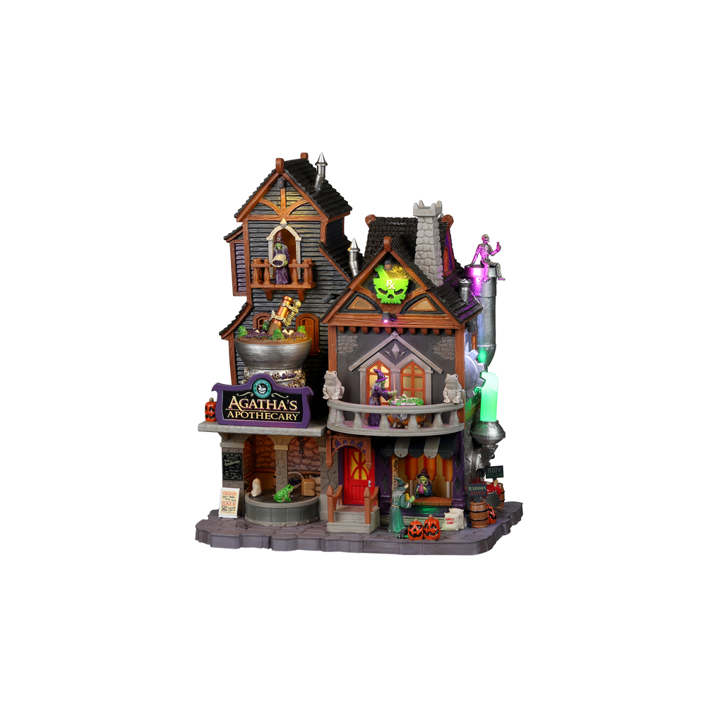 Spooky Town - Agatha's Apothecary - - Resin - 0728162258489