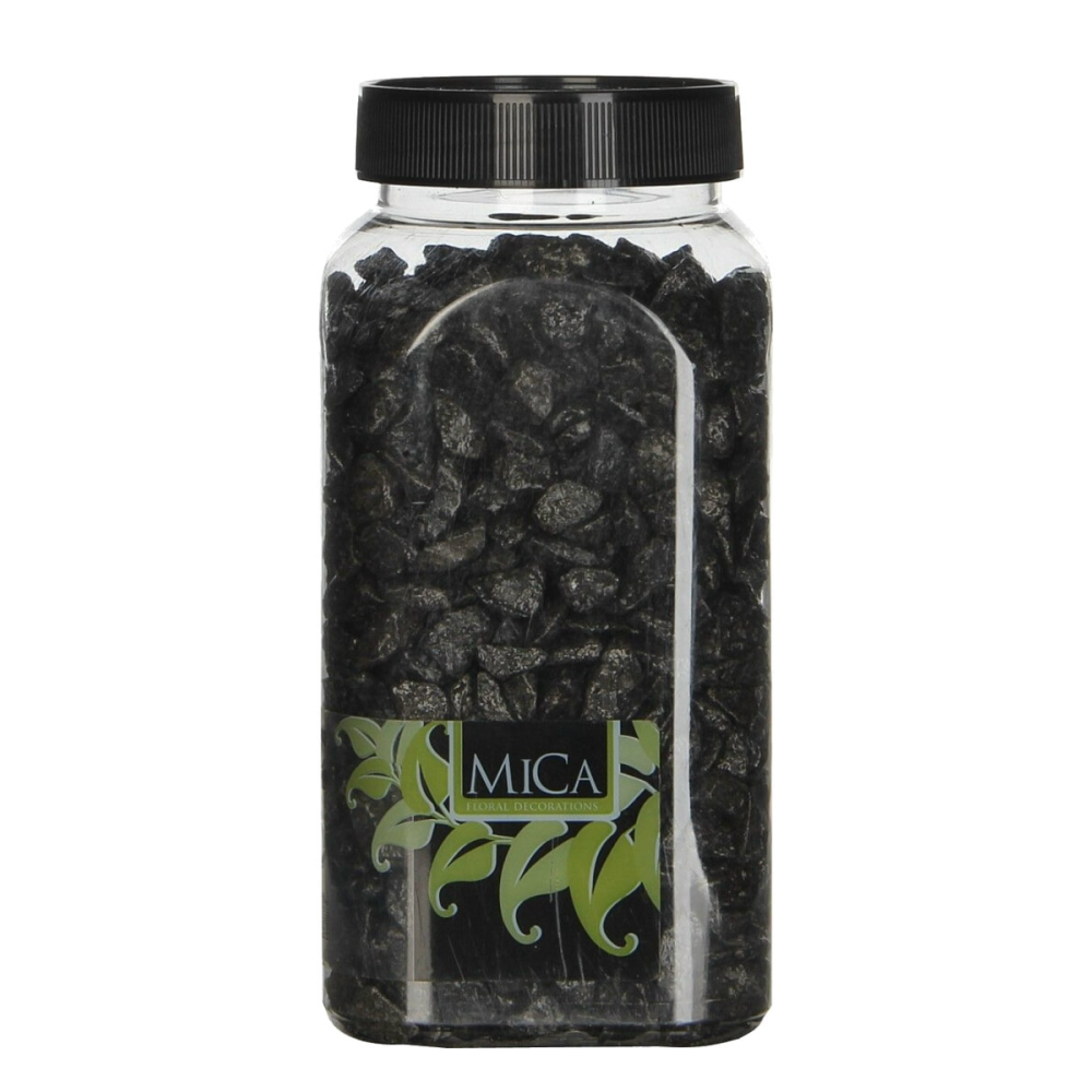 Antraciet Decoratie Steentjes 650ml - Mica Decorations
