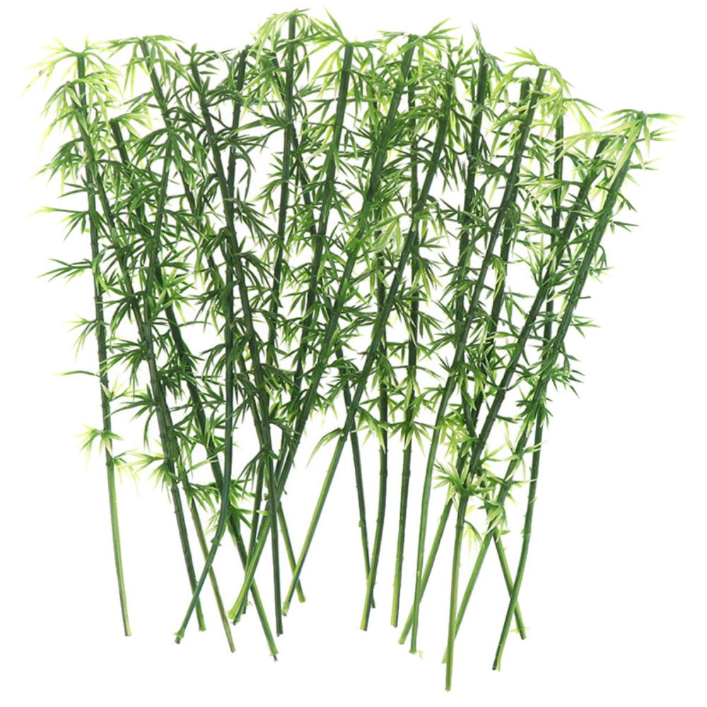 Bamboe - 15 cm - Set van 10 Stengels - - Kunststof -
