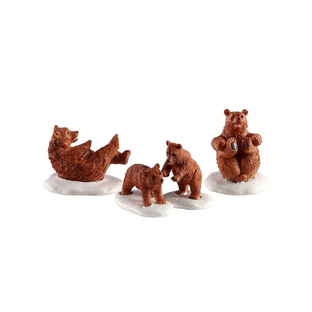 Lemax - Beer Family Snow Day - Set van 4 - - Polyresin - 0728162029430
