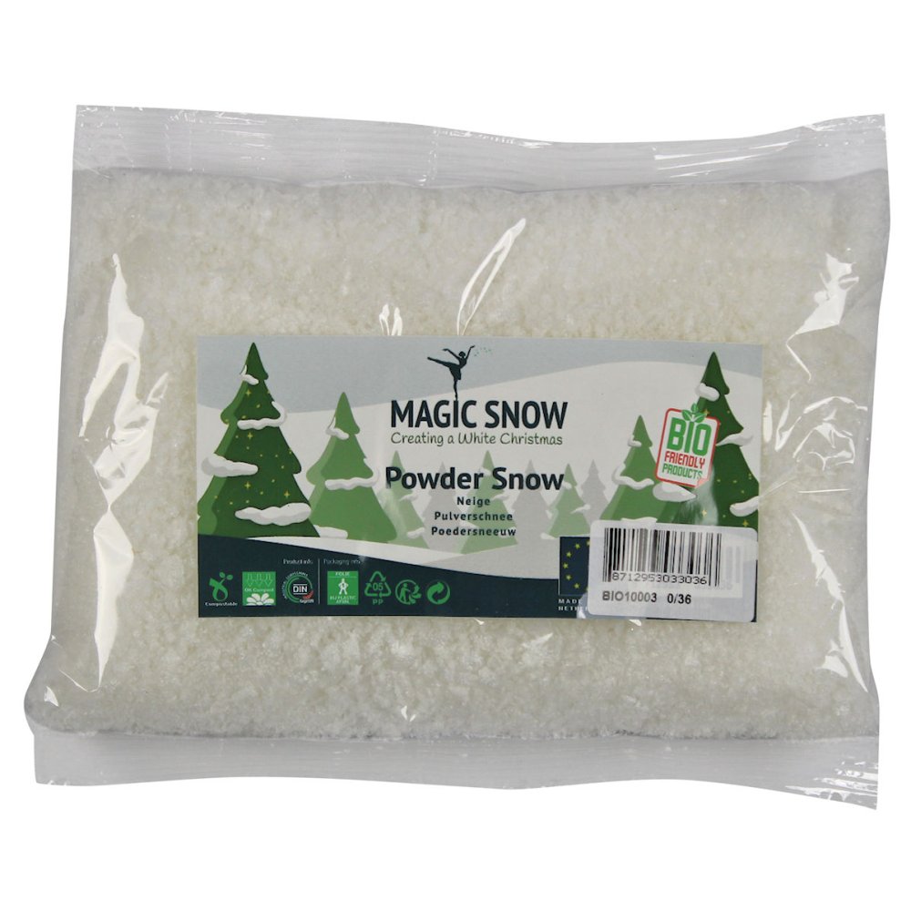 Bio Poedersneeuw 1 ltr - Magic Snow - - Tarwegriesmeel - 8712953033036