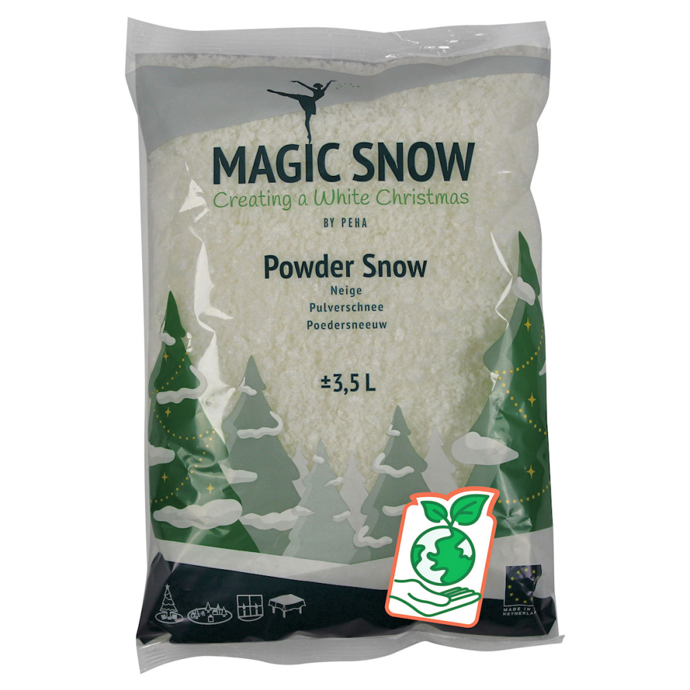 Bio Poedersneeuw 3.5 ltr - Magic Snow - - Tarwegriesmeel - 8712953032992