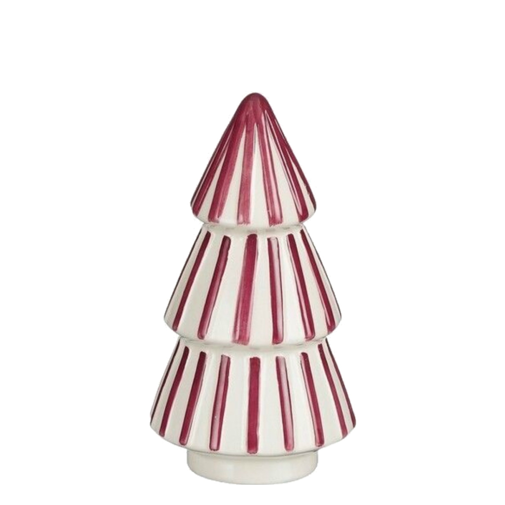 Boom Donkerroze Gestreept Small - House of Seasons -   - Keramiek -  8720362650638