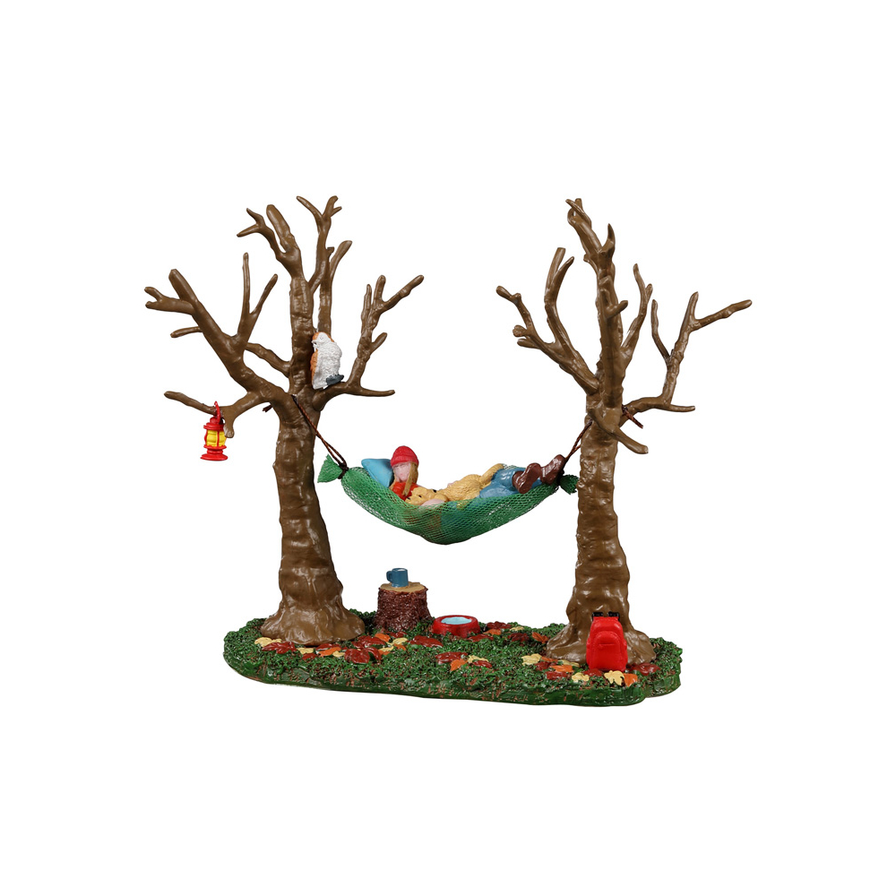 Lemax - Camping Hammock Buddy - - Polyresin - 0728162235930