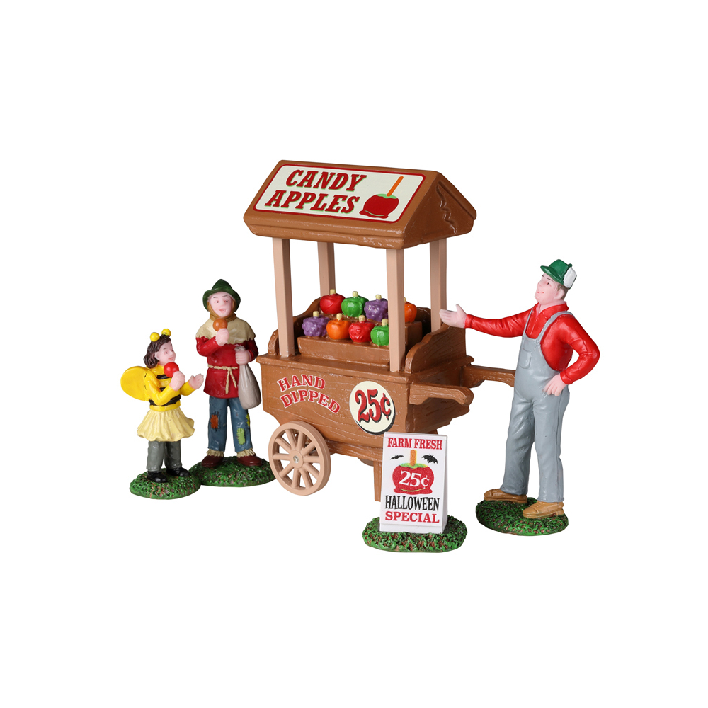 Spooky Town - Candy Apple Cart - Set van 5 - - Polyresin - 0728162221087