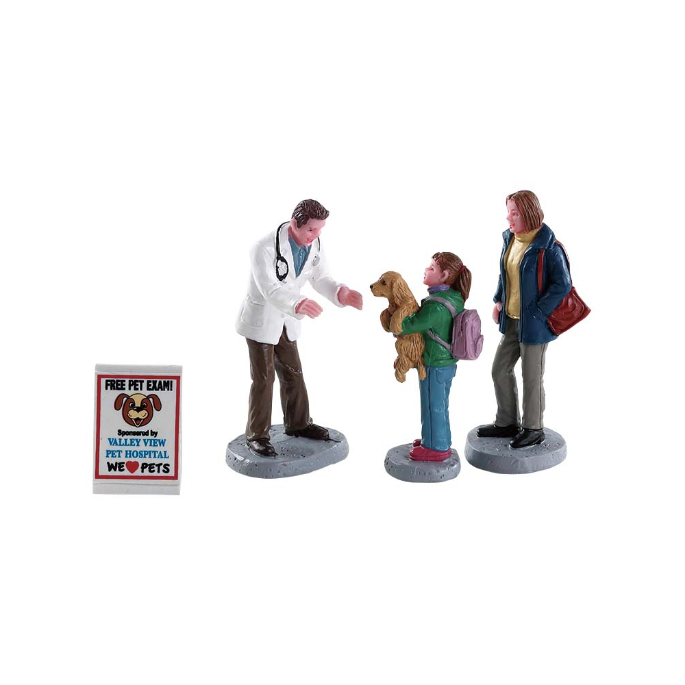Lemax - Charley The Vet - Set van 4 - - Polyresin - 0728162825780