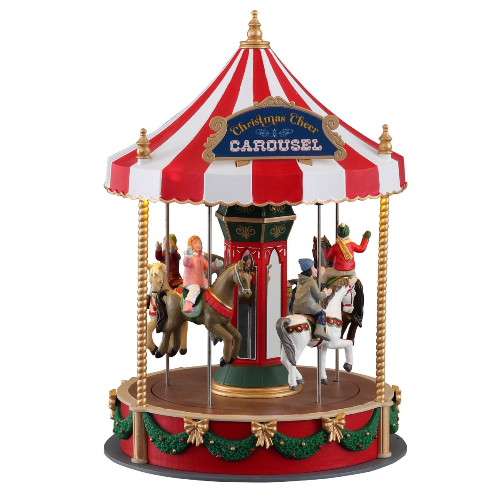 Lemax - Christmas Cheer Carousel - Nu Voorverkoop - - Polyresin - 0728162148216