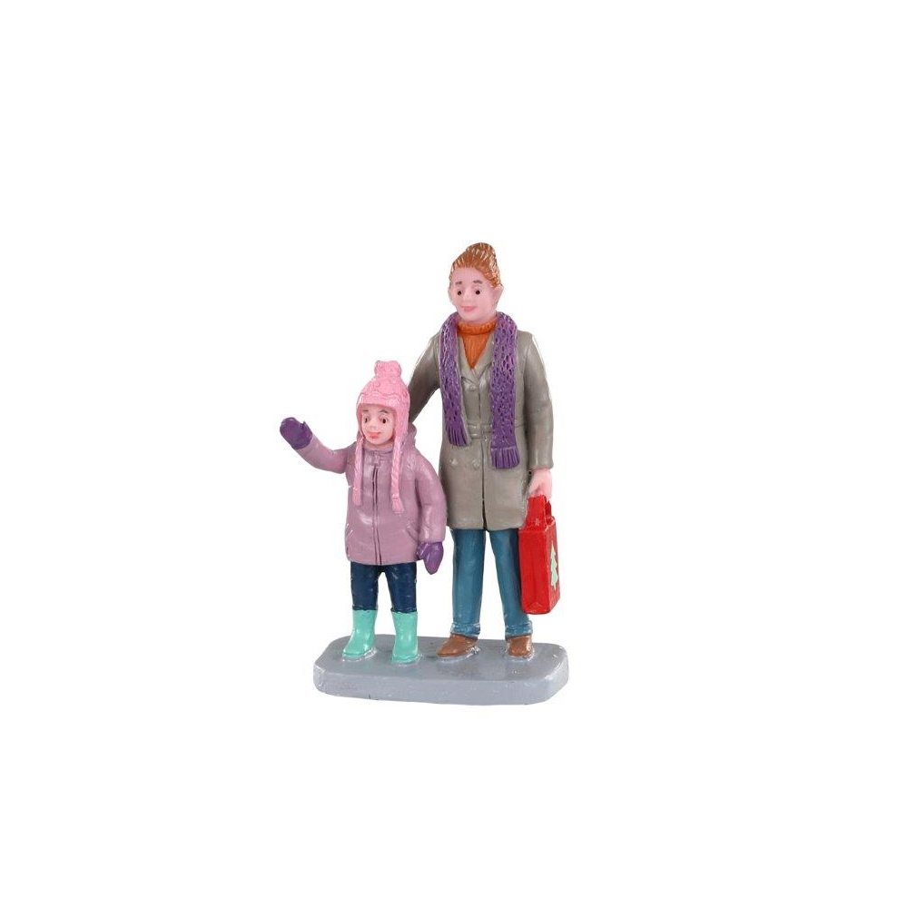 Lemax - Christmas Market Shoppers - - Polyresin - 0728162029591