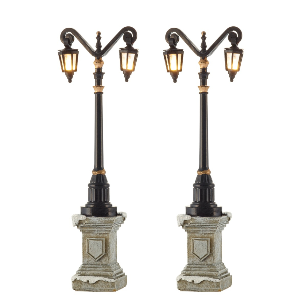 Luville - Classic Lantern on Foot - Set van 2 -   - Kunststof -  8712799922341