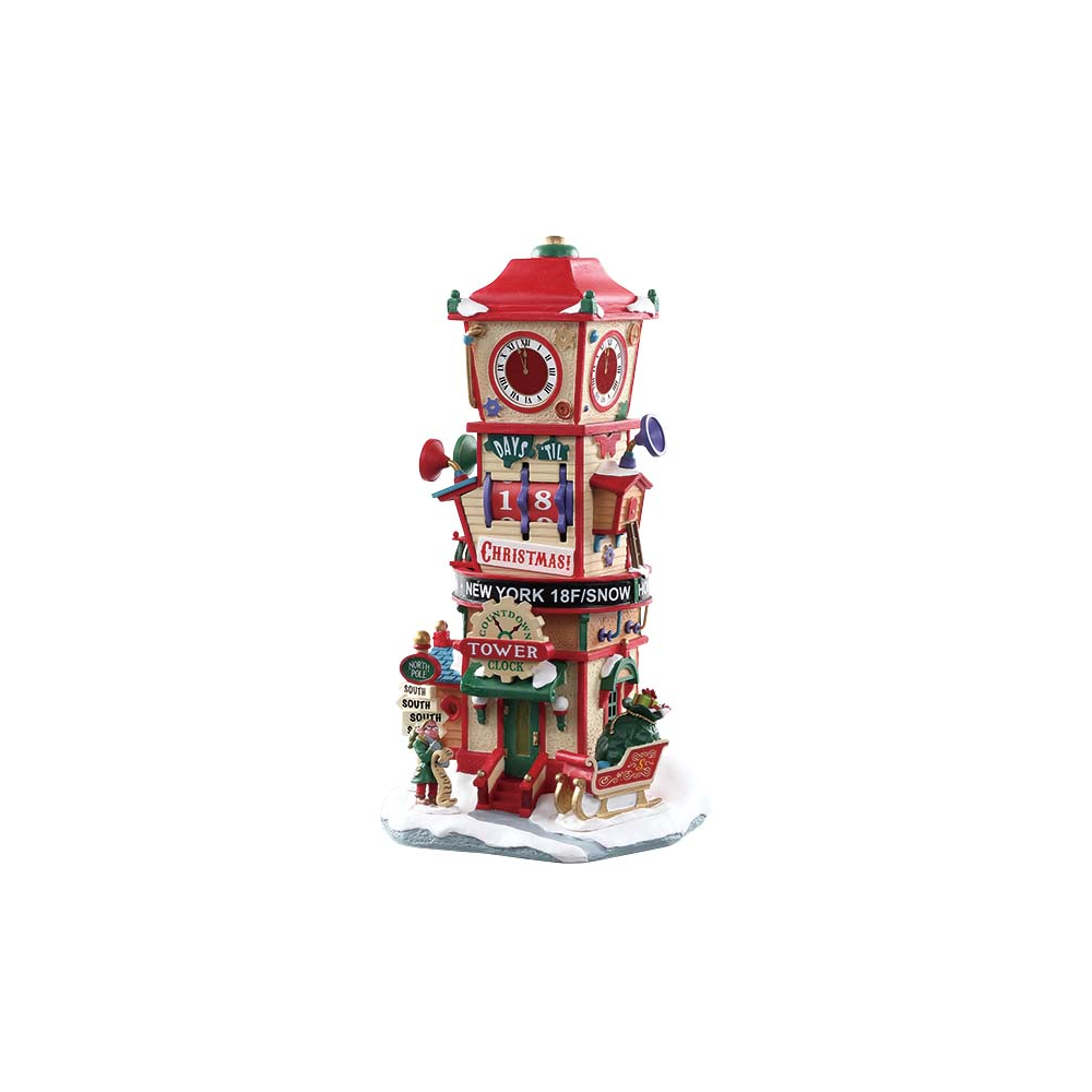 Lemax - Countdown Clock Tower - - Polyresin - 0728162733337