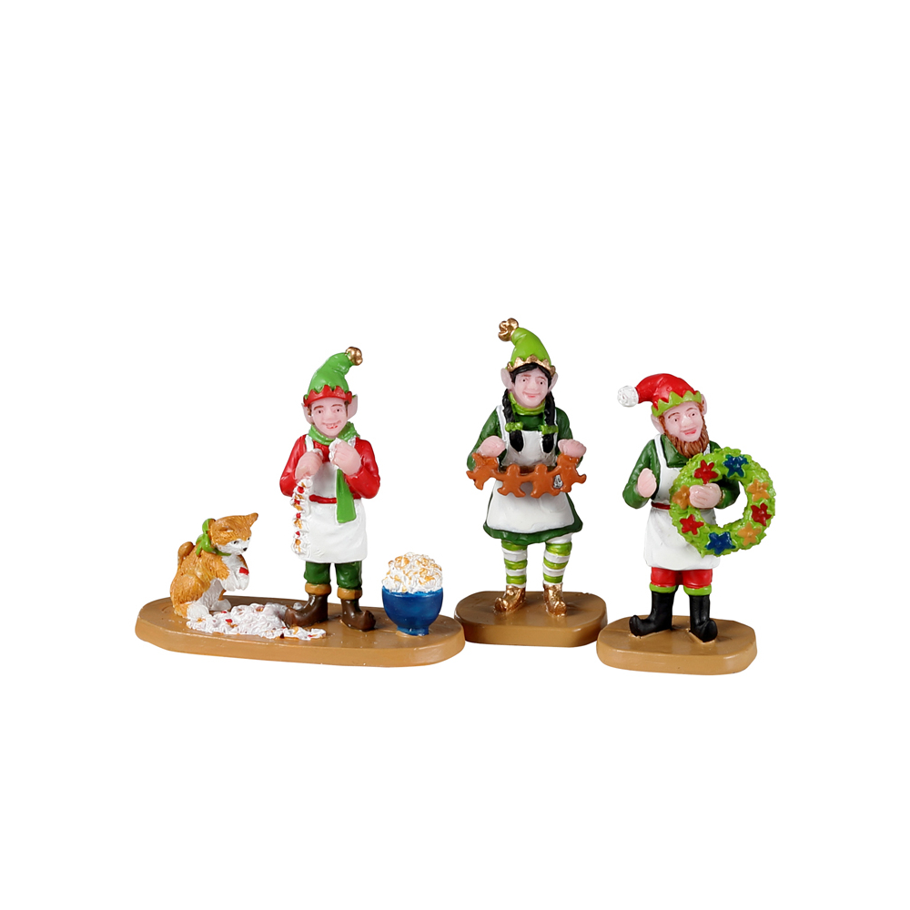 Lemax - Crafty Elves - Set van 3 - - Resin - 0728162221377