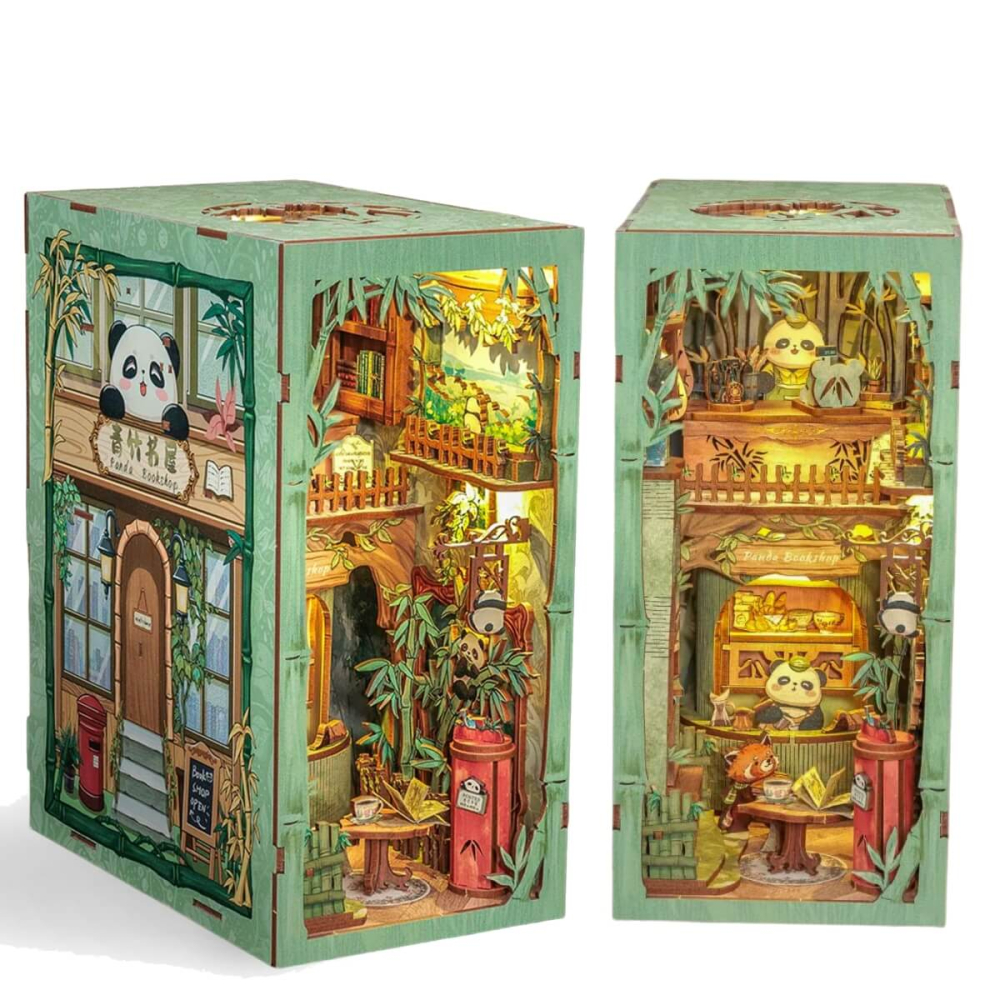 Cutebee - Panda Bookshop - DIY Book Nook