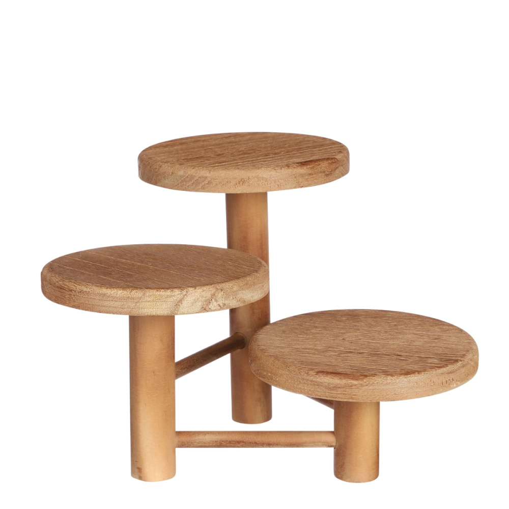 Trapsgewijs Decoratie Tafeltje - - Hout -