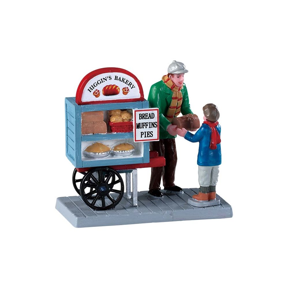 Lemax - Delivery Bread Cart - - Polyresin - 0728162927491