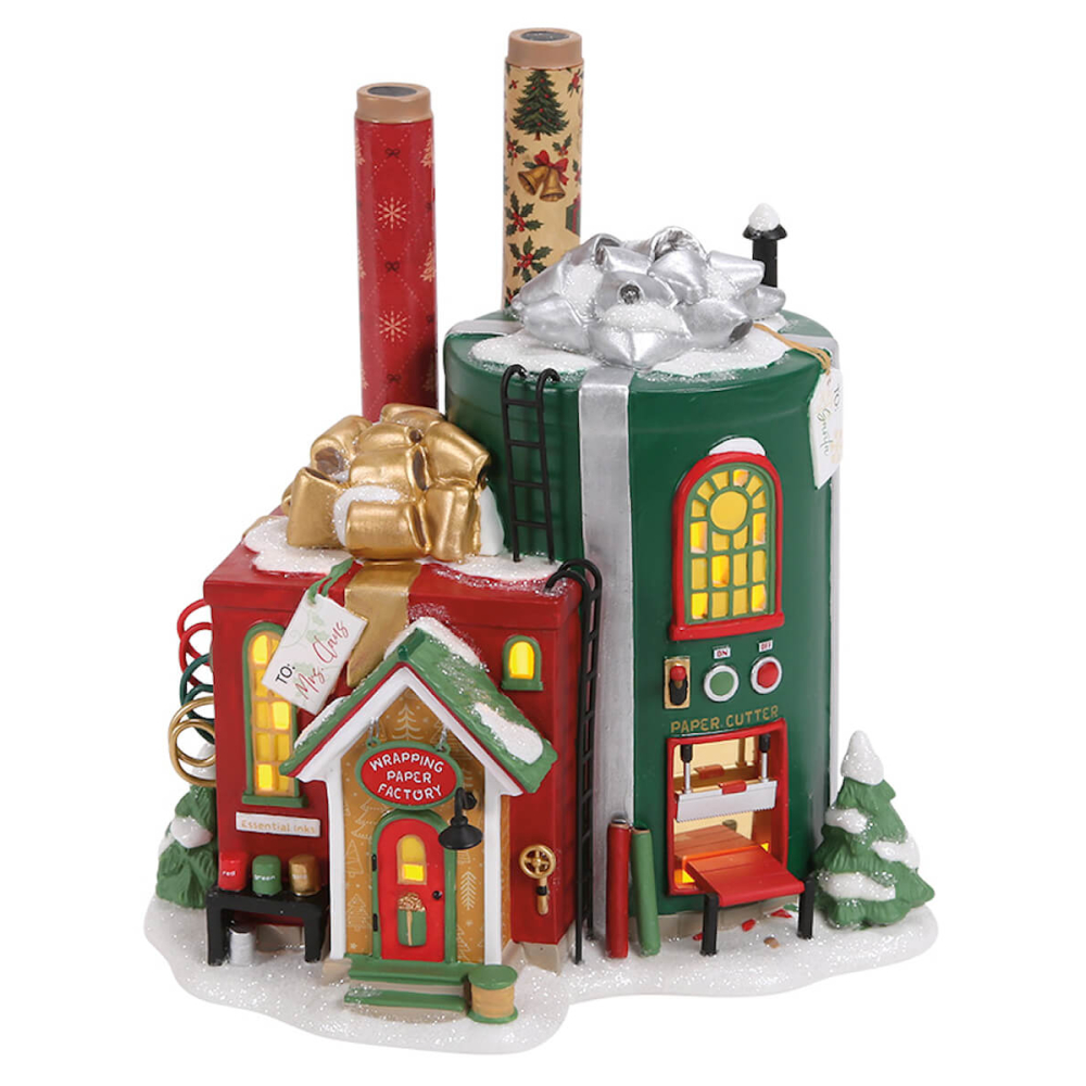 Department 56 - Wrapping Paper Factory