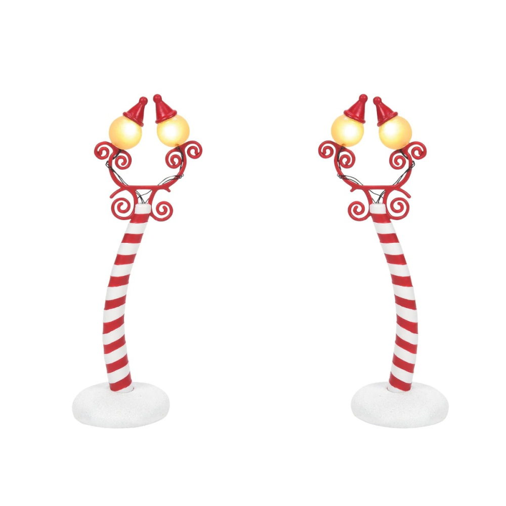 Department 56 - Christmas Town Street Lights - Set van 2 - - -
