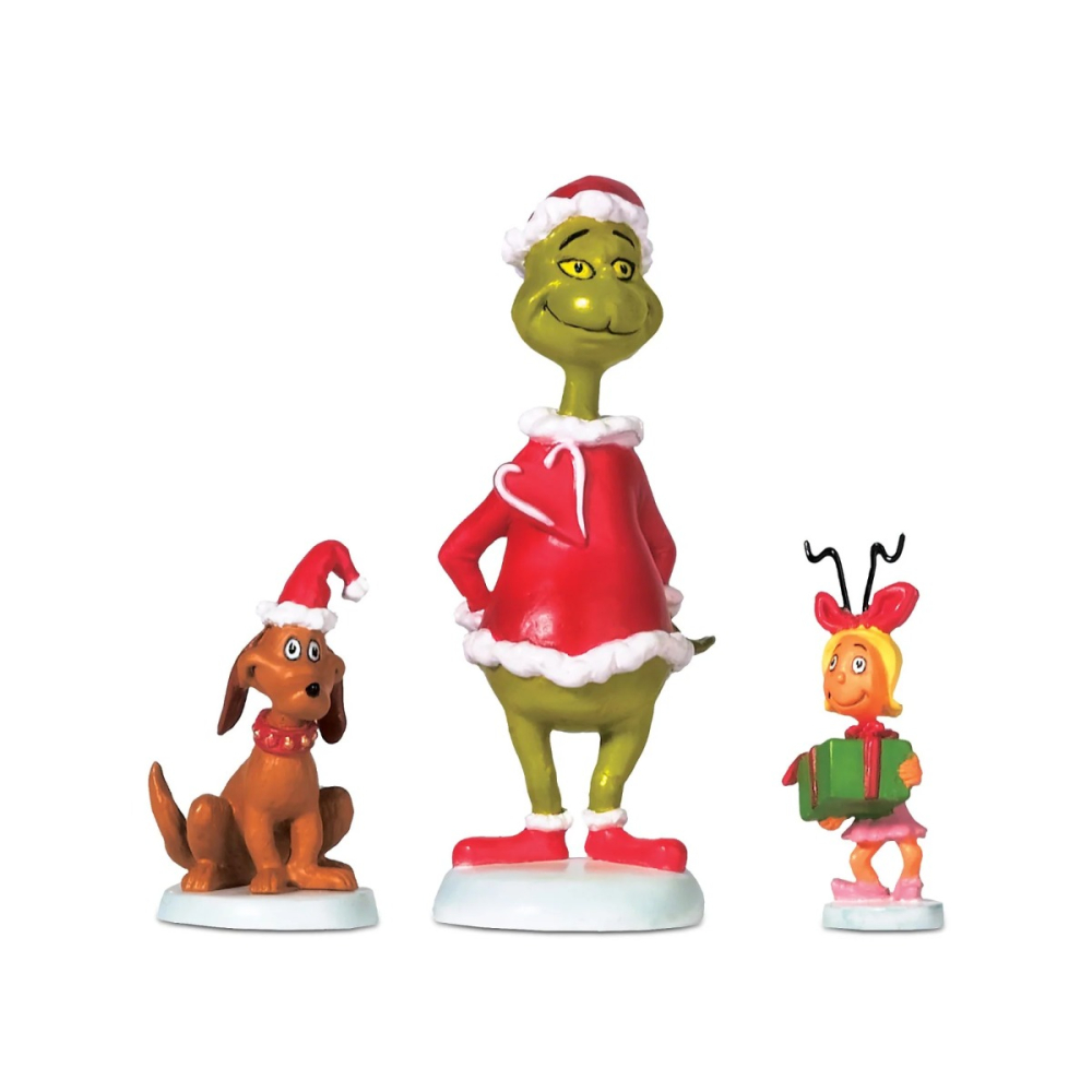 Department 56 - Grinch Max & Cindy-Lou Who - Set van 3 - - -