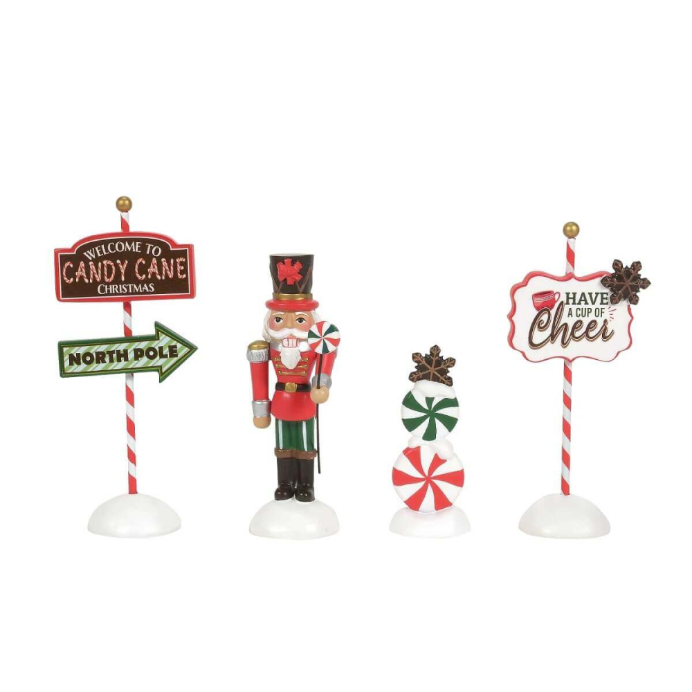 Department 56 - Peppermint Panache - Set van 4