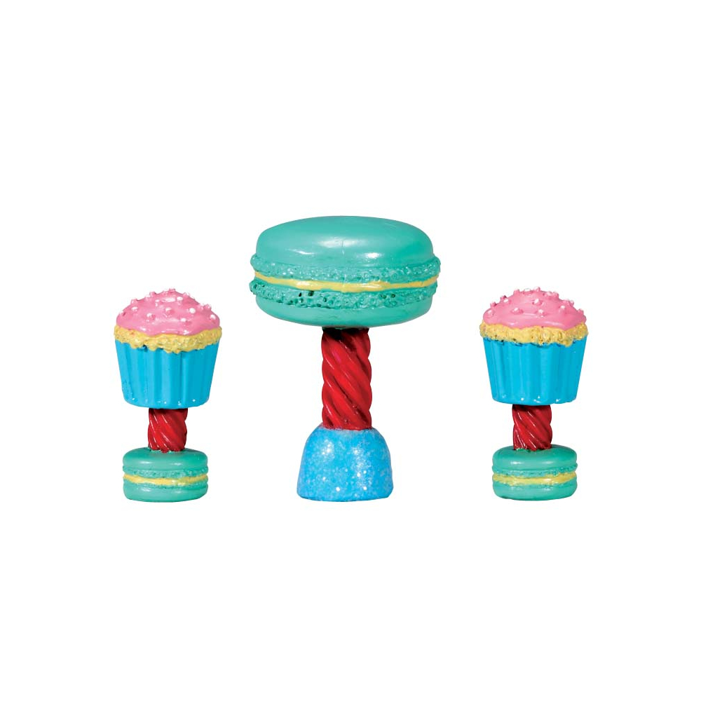 Lemax - Dessert Table Set - Set van 3 - - Polyresin - 0728162742056