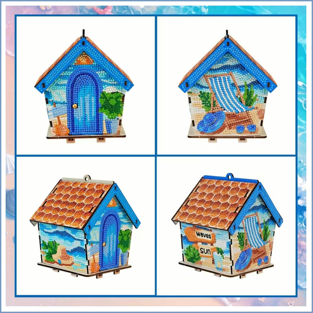 Diamond Painting - Beach Bungalow - 3D Puzzel