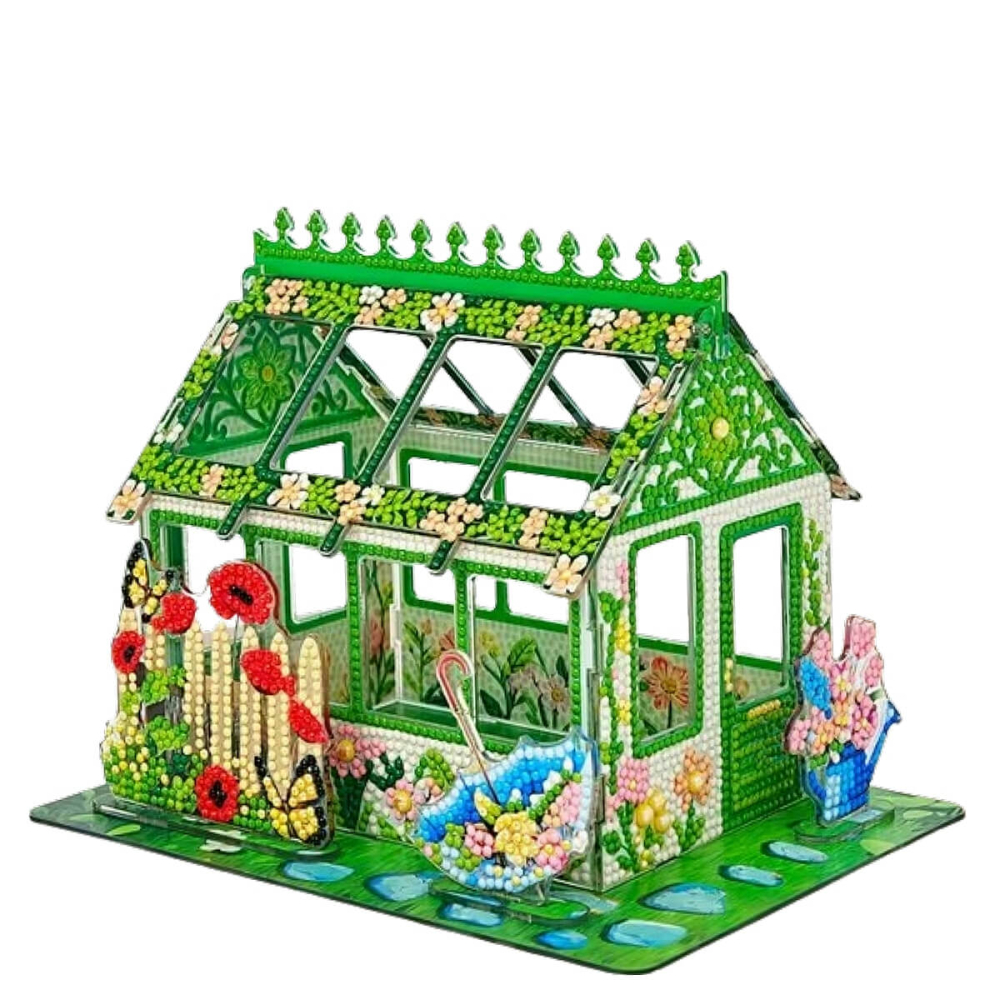 Diamond Painting - Garden House - 3D Puzzel