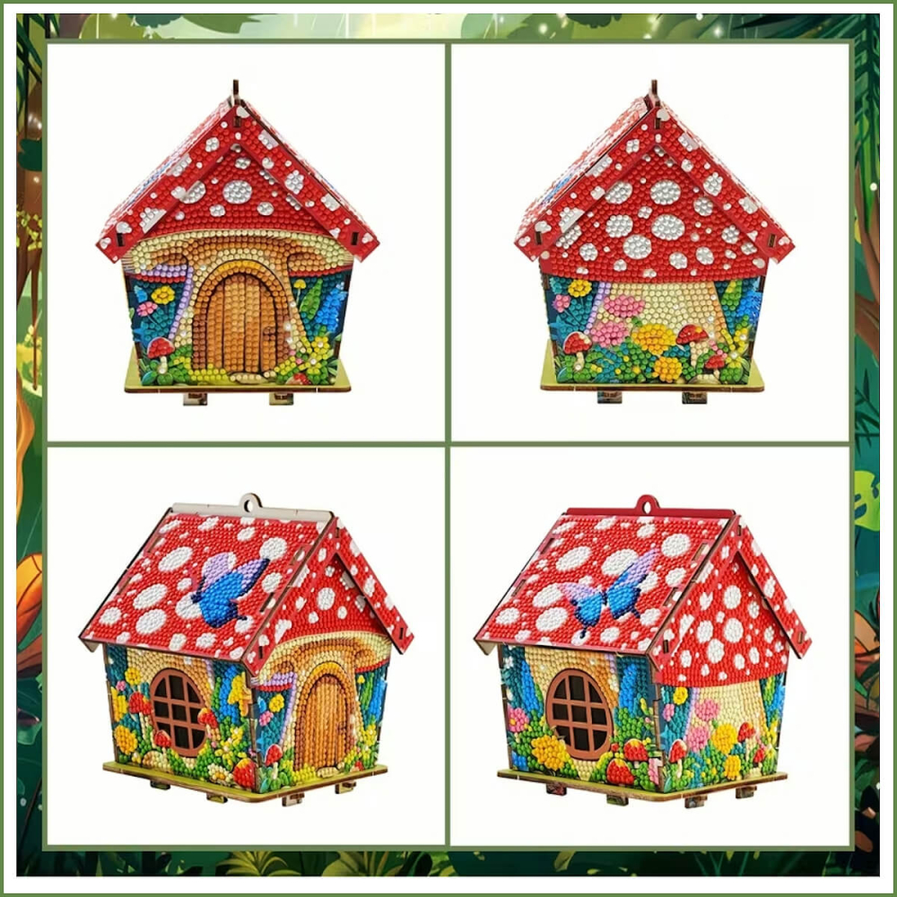 Diamond Painting - Mushroom Cottage - 3D Puzzel
