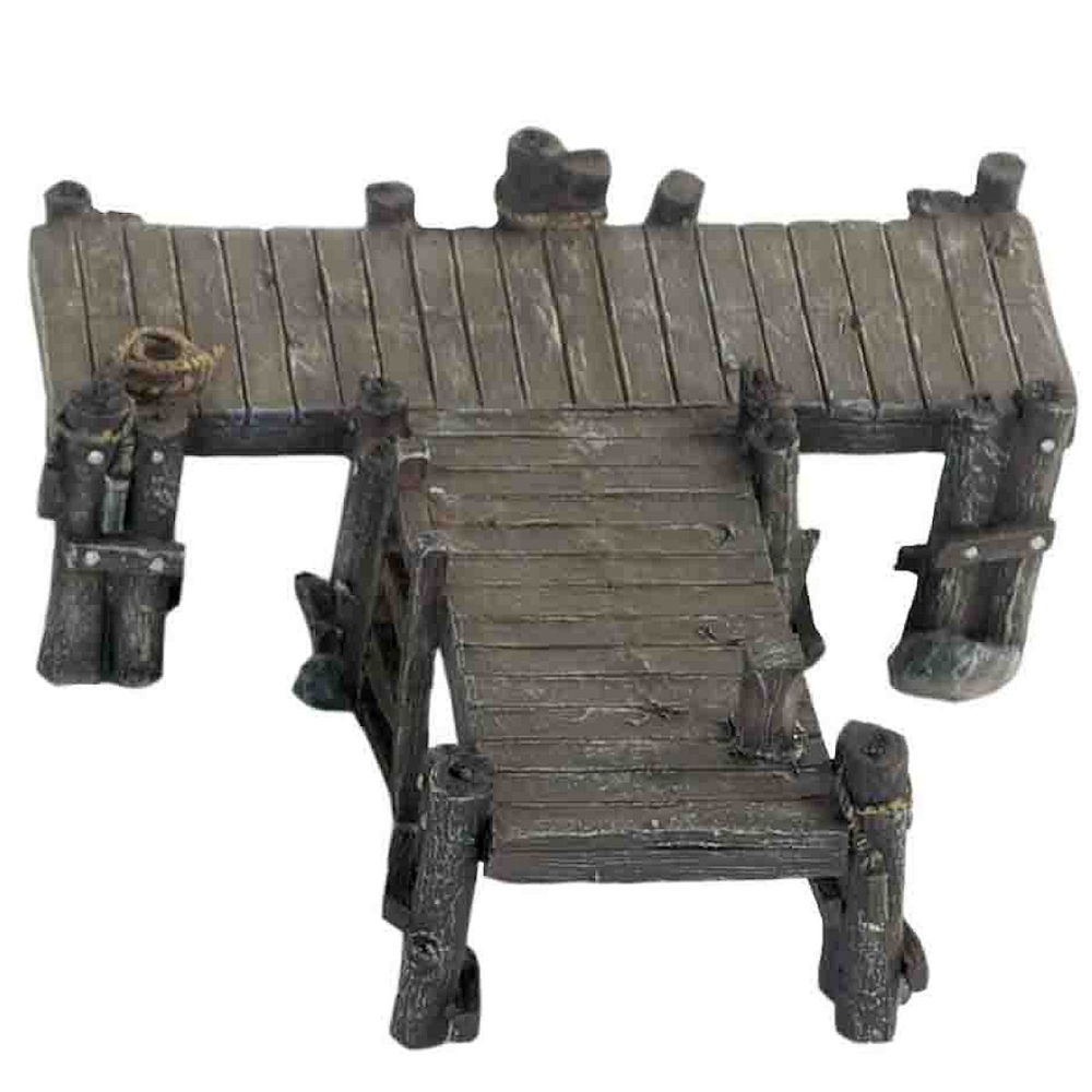 Dickensville - Aanlegsteiger T-vorm - - Polyresin - 8712953549834