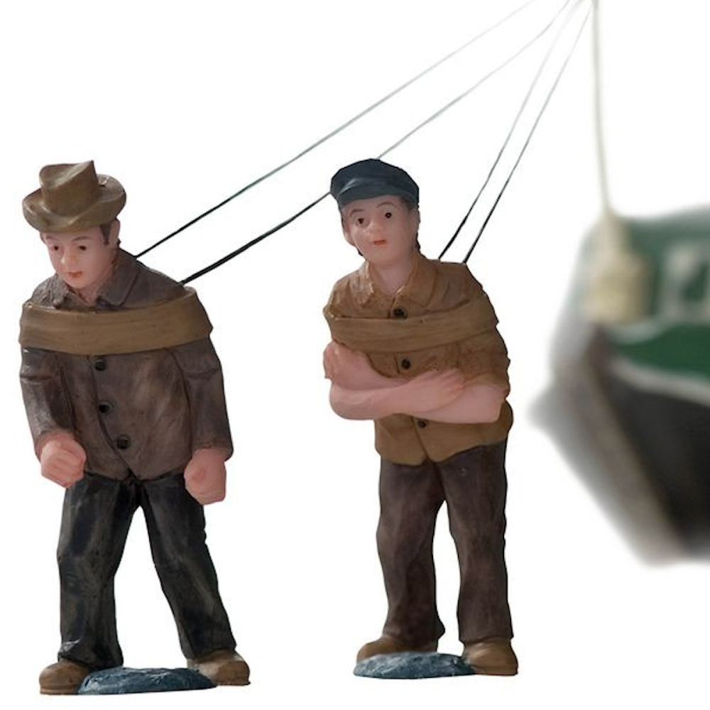 Dickensville - De Trekschuit Trekken - - Polyresin -