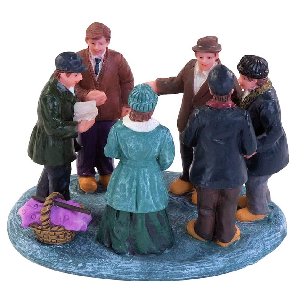 Dickensville - Groepje Mensen - - Polyresin -