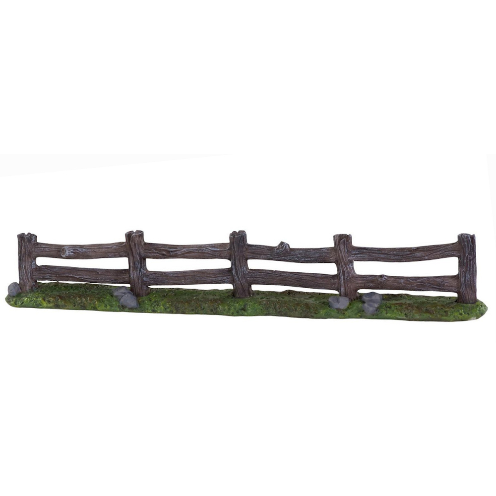 Dickensville - Hek met 5 Ronde Paaltjes -   - Polyresin -