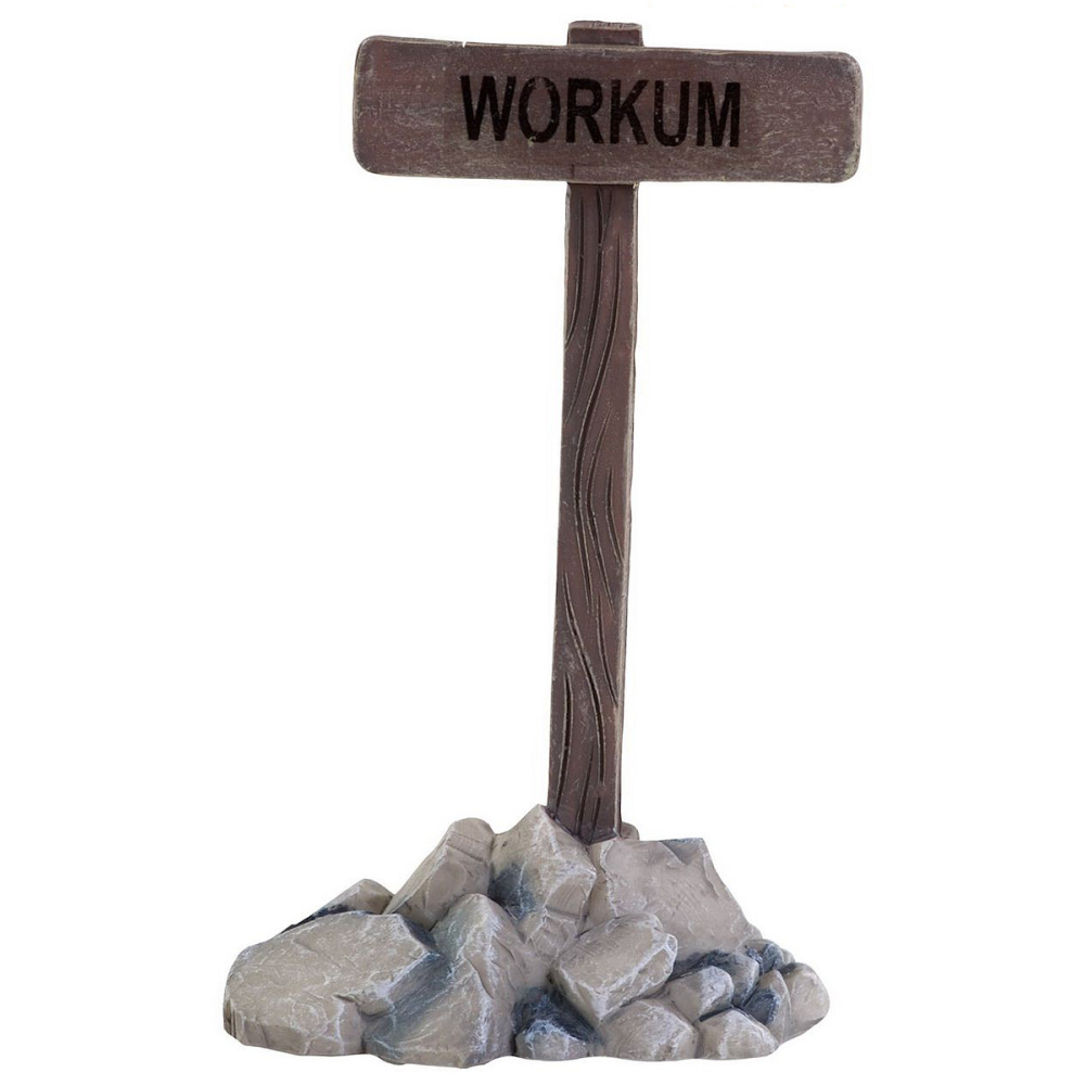 Dickensville - Wegwijzer IJs + 11 Naamstickers - - Polyresin -