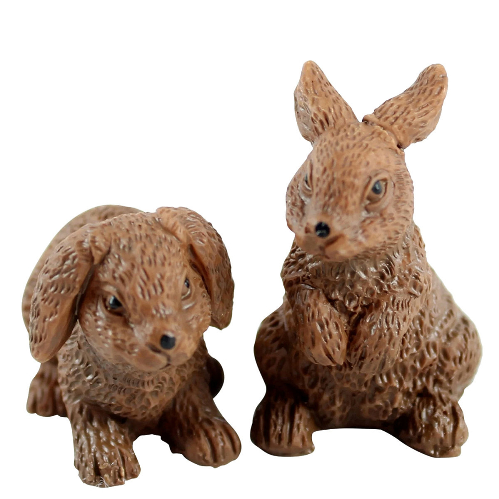Dickensville - Konijnen - Set van 2 - - Polyresin -