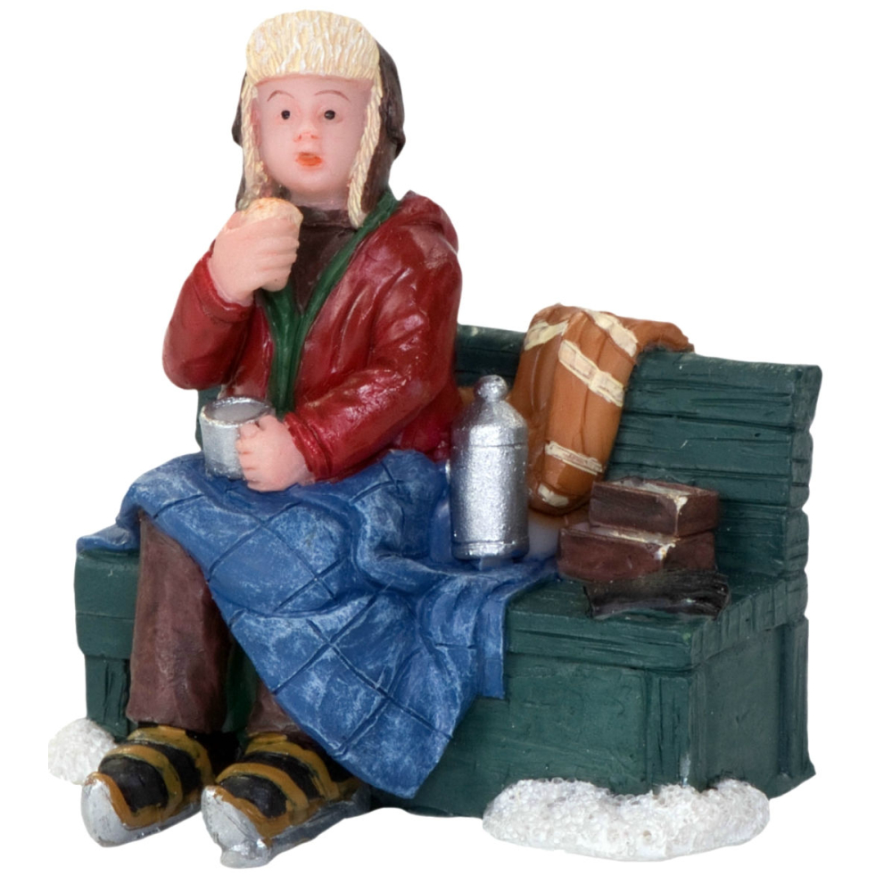 Dickensville - Lunchen op de Schaats - - Polyresin -