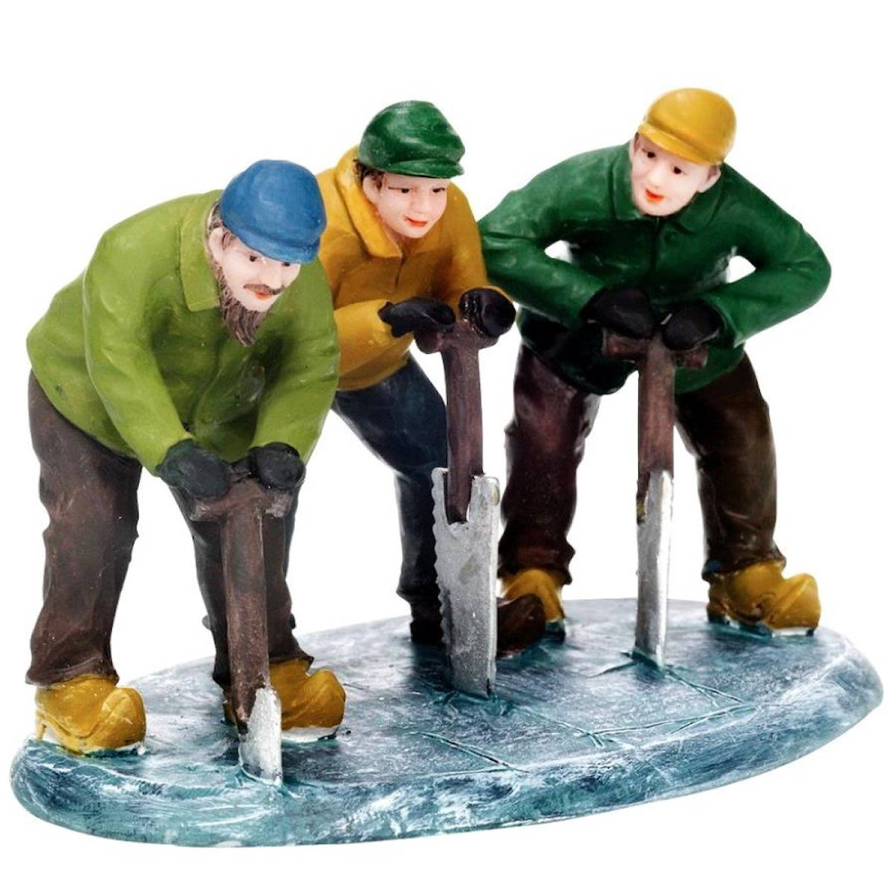 Dickensville - Mannen Zagen IJsblokken - - Polyresin -