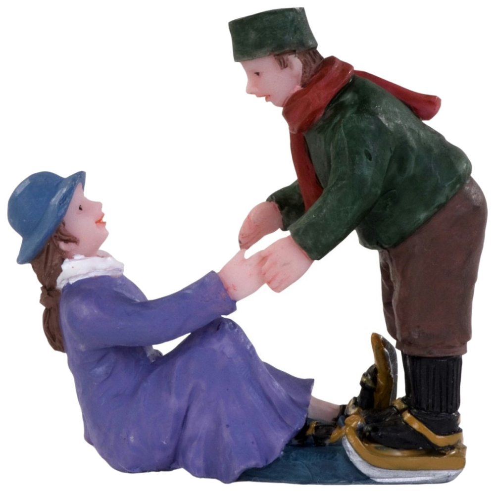 Dickensville - Op het IJs Gevallen - - Polyresin - 8712953923214