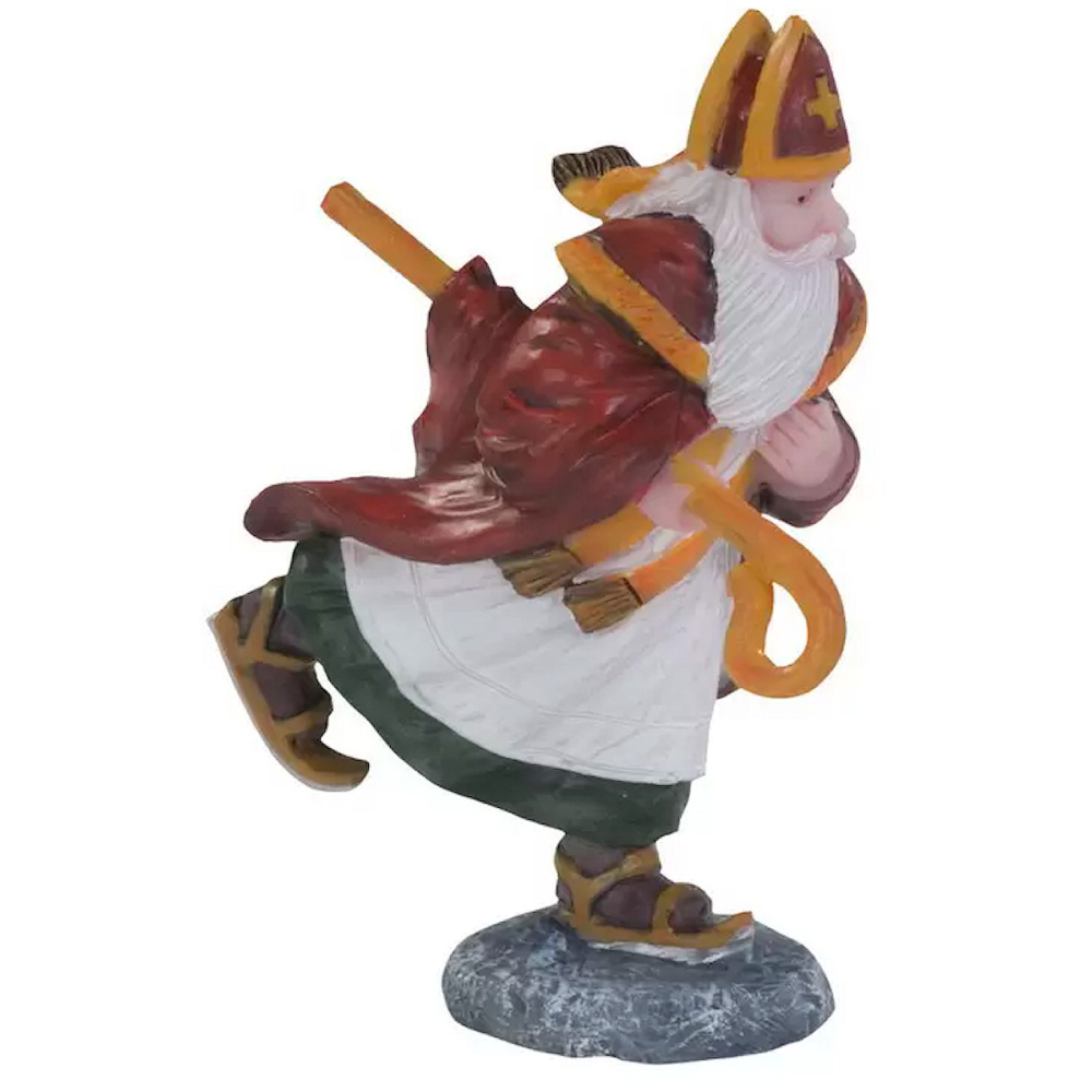 Dickensville - Sinterklaas op Schaatsen - - Polyresin -
