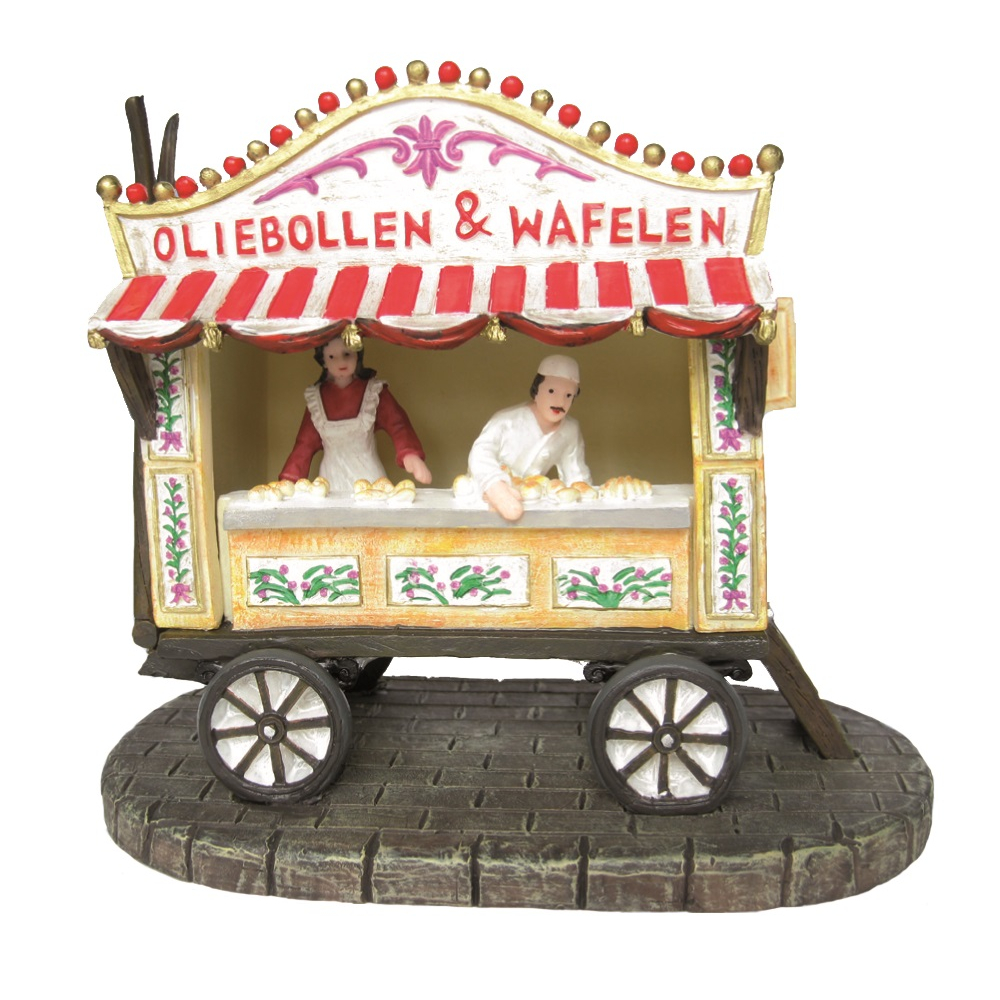 Dickensville - Oliebollenkraam met Licht -   - Kunststof -