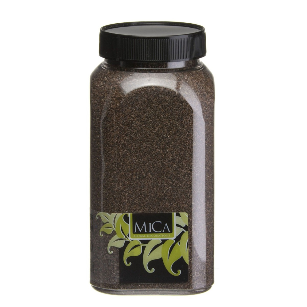 Donkerbruin Decoratie Zand 650ml - Mica Decorations - - Zand - 8711473463460